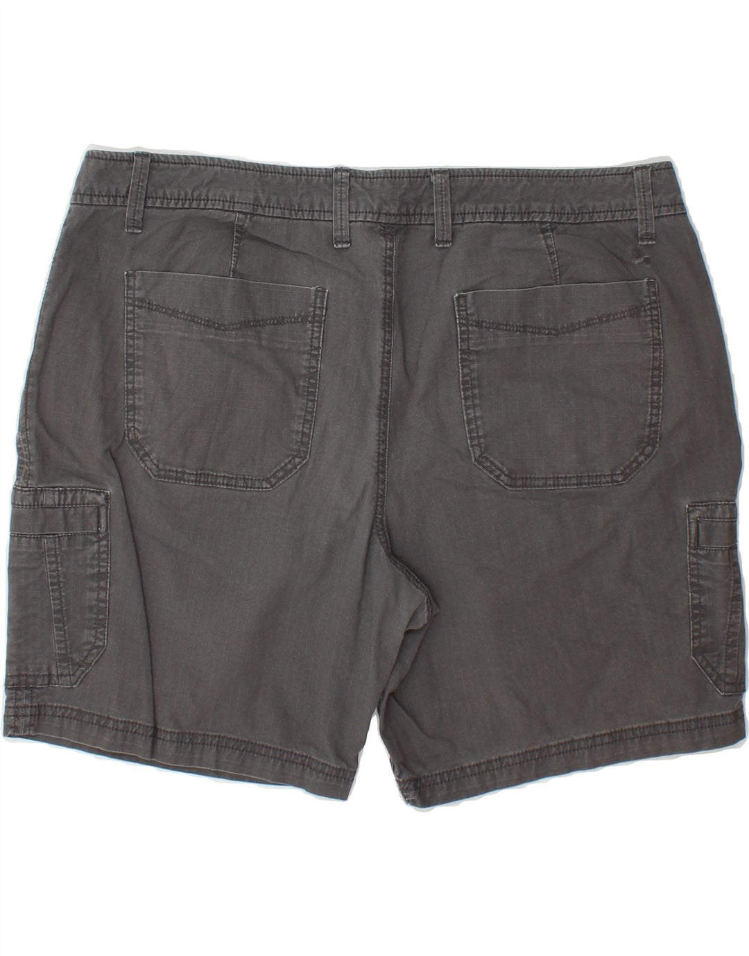 EDDIE BAUER Womens Slightly Curvy Cargo Shorts US 14 XL W38 Grey Cotton Vintage Eddie Bauer and Second-Hand Eddie Bauer from Messina Hembry 