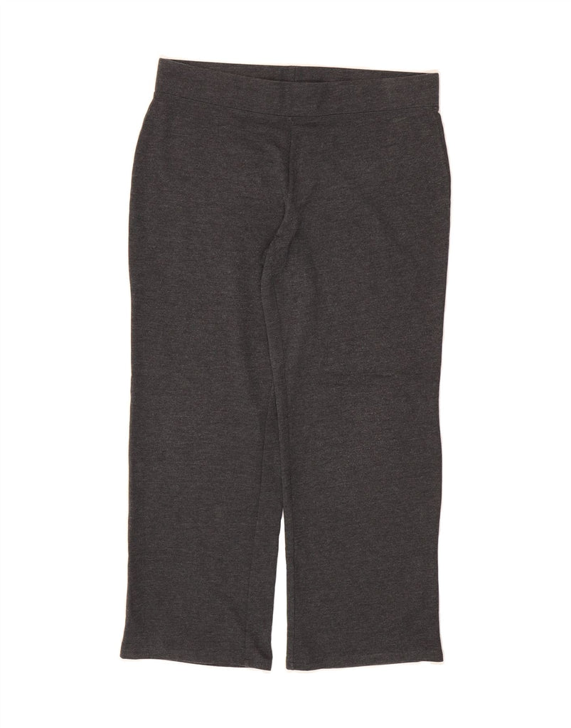 MARKS & SPENCER Womens Tracksuit Trousers UK 14 Large Grey Cotton Vintage Marks & Spencer and Second-Hand Marks & Spencer from Messina Hembry 