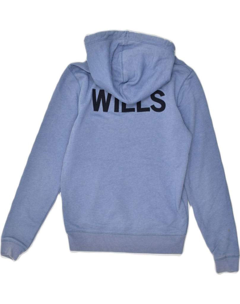 JACK WILLS Mens Graphic Hoodie Jumper XS Blue Cotton | Vintage Jack Wills | Thrift | Second-Hand Jack Wills | Used Clothing | Messina Hembry 