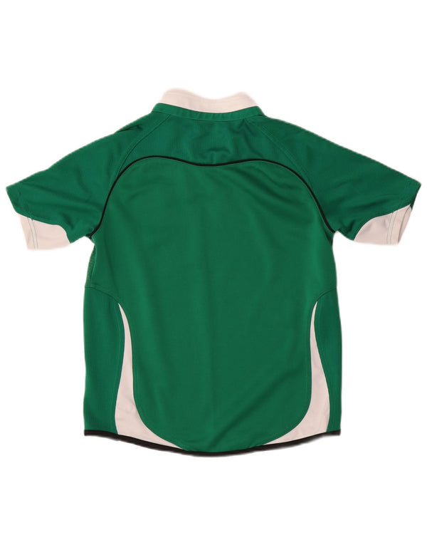 PUMA Boys IRFU Graphic T-Shirt Top 11-12 Years Large Green Colourblock
