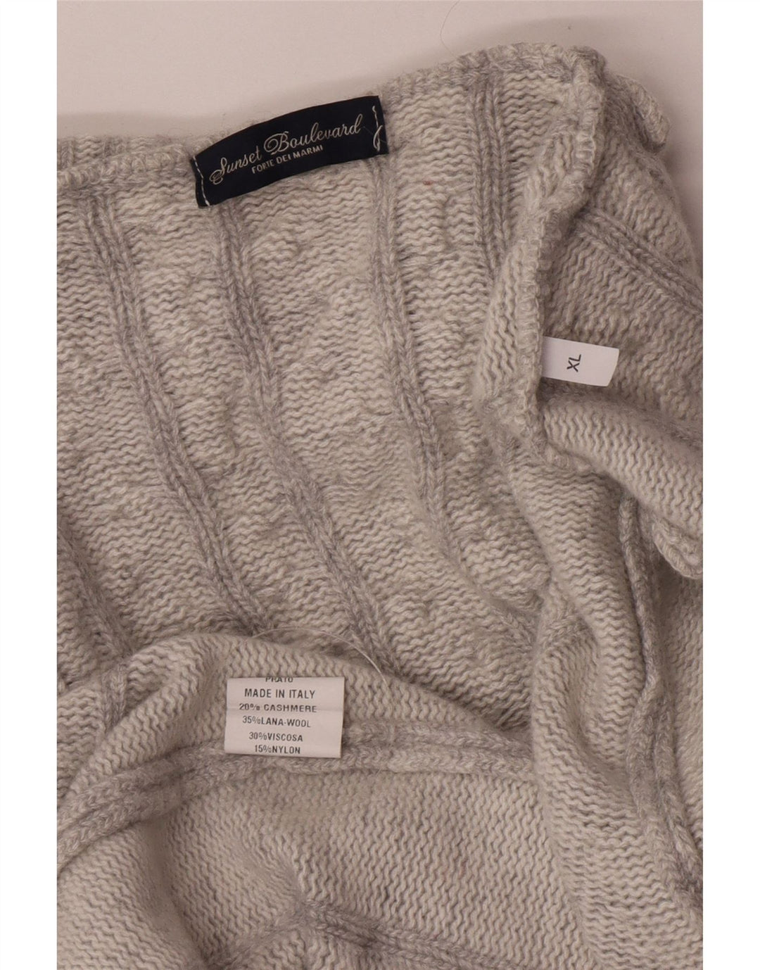 Vintage Womens Roll Neck Jumper Sweater UK 18 XL Grey Wool