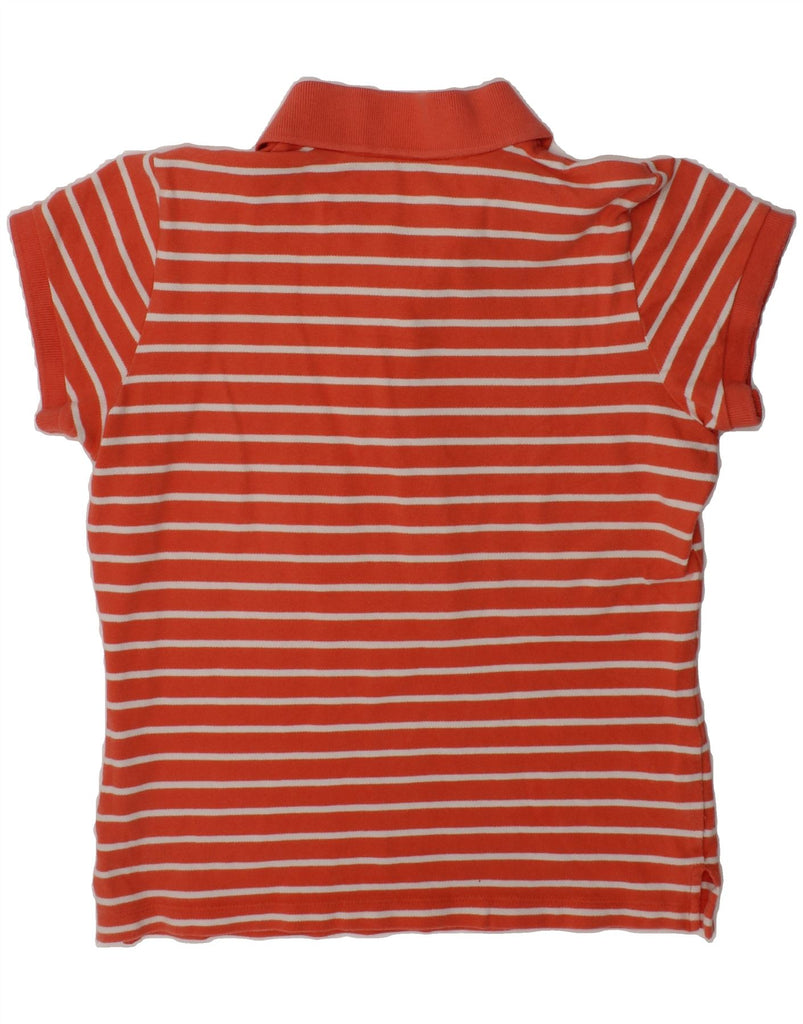 TOMMY HILFIGER Girls Polo Shirt 12-13 Years Medium Red Striped Cotton | Vintage Tommy Hilfiger | Thrift | Second-Hand Tommy Hilfiger | Used Clothing | Messina Hembry 