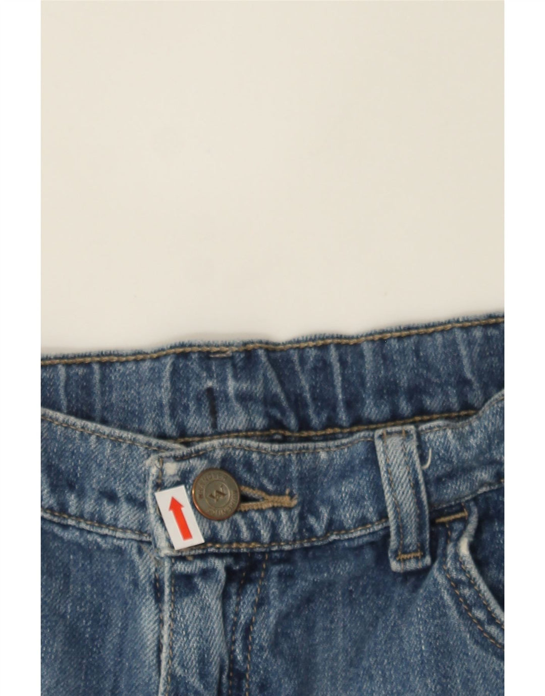 WRANGLER Boys Denim Shorts 15-16 Years W30 Blue Cotton Vintage Wrangler and Second-Hand Wrangler from Messina Hembry 