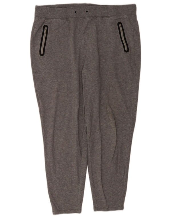 Marks & Spencer Womens Tracksuit Trousers Joggers UK 16 Large Grey Cotton