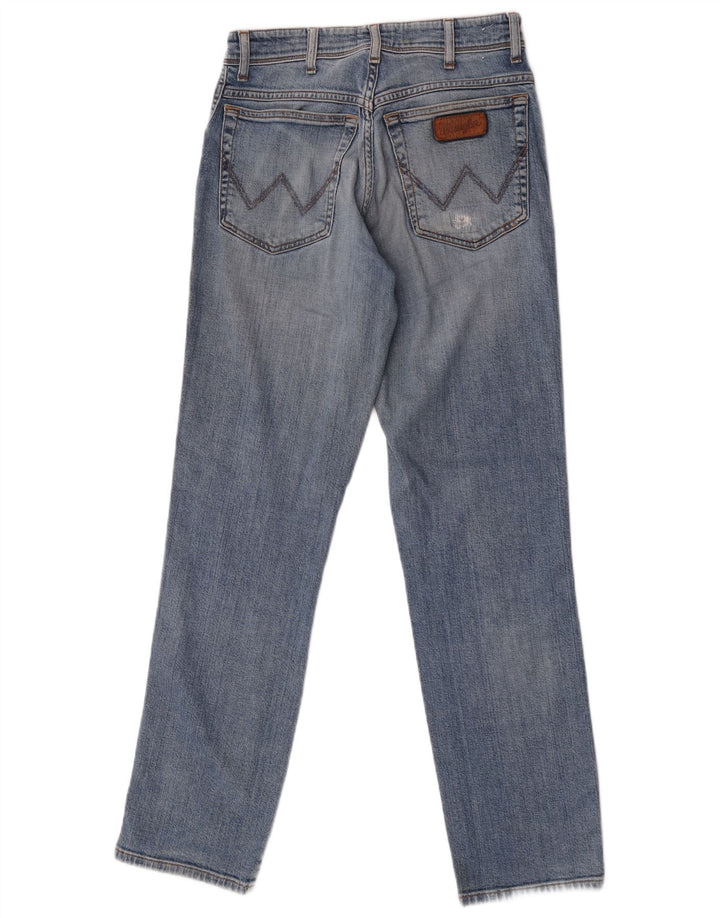 Wrangler Mens Texas Straight Jeans W30 L32 Blue Cotton