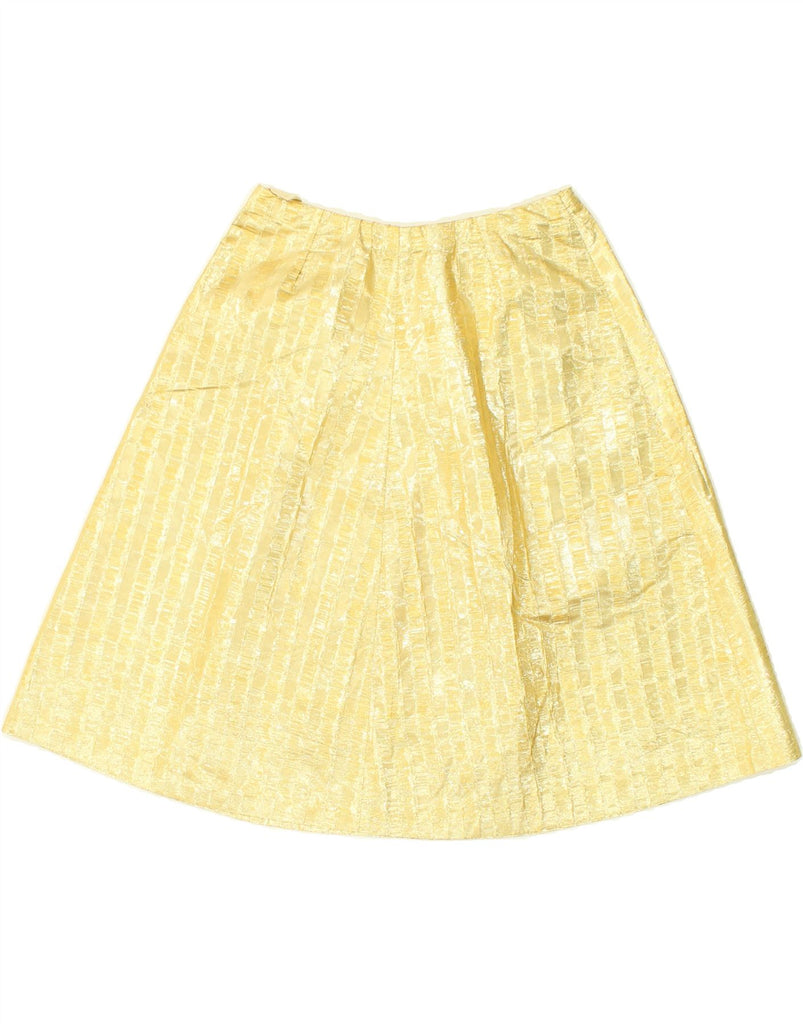VINTAGE Womens A-Line Skirt W24 XS Yellow | Vintage Vintage | Thrift | Second-Hand Vintage | Used Clothing | Messina Hembry 