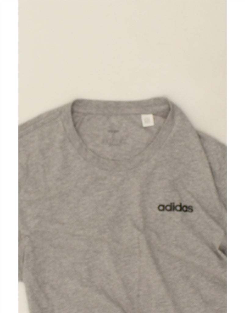 ADIDAS Mens T-Shirt Top Small Grey Cotton | Vintage Adidas | Thrift | Second-Hand Adidas | Used Clothing | Messina Hembry 