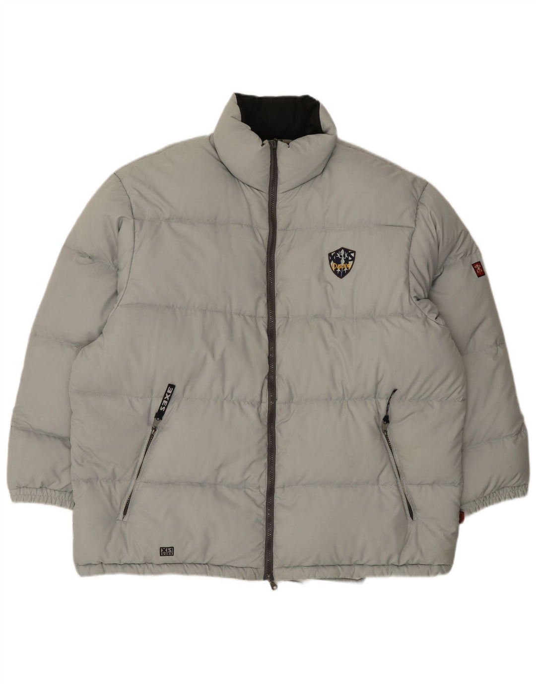 XS Exes Mens Padded Jacket UK 42 XL Grey Polyester