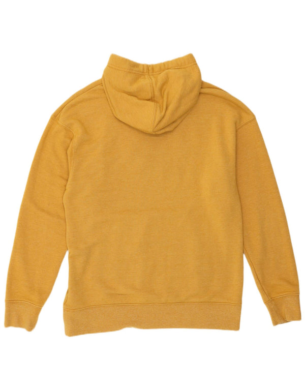 Nike Mens Graphic Hoodie Jumper Medium Yellow Cotton