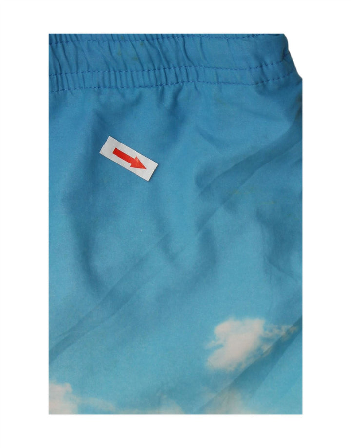 Marks & Spencer Mens Graphic Swimming Shorts XL Blue Polyamide Beach