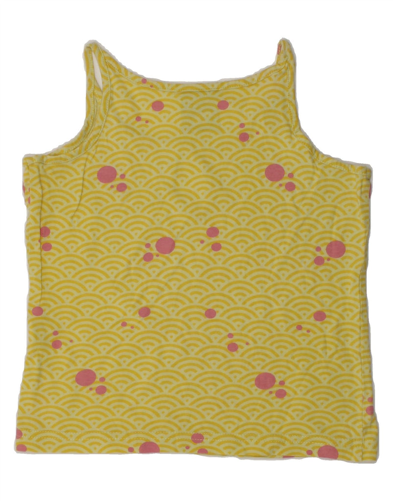 NIKE Girls Cami Top 4-5 Years Small  Yellow Spotted | Vintage Nike | Thrift | Second-Hand Nike | Used Clothing | Messina Hembry 