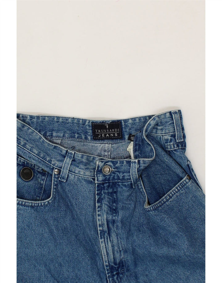 TRUSSARDI Womens Loose Jeans W33 L27  Blue Cotton Vintage Trussardi and Second-Hand Trussardi from Messina Hembry 