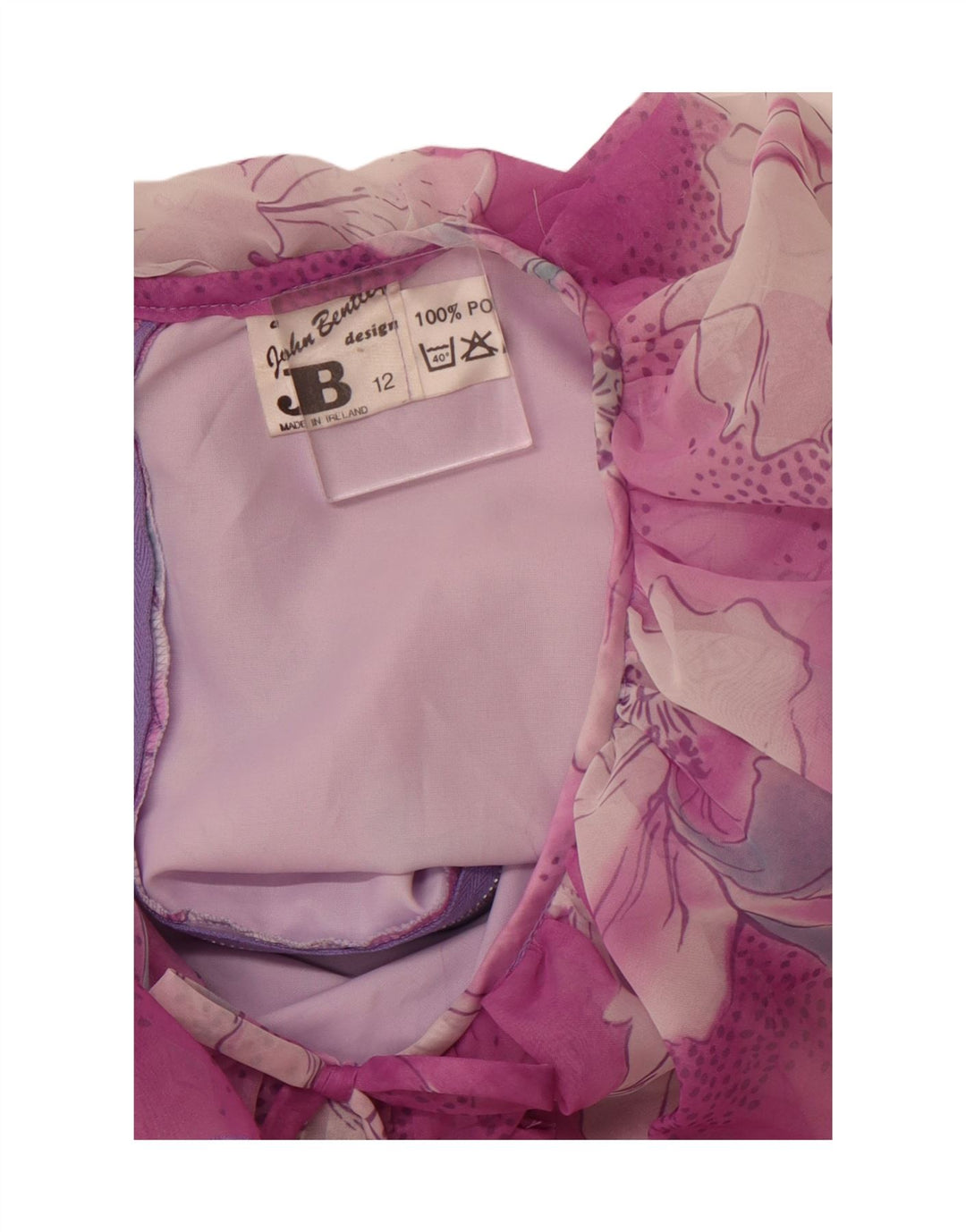 JOHN BENTLEY Womens Maxi Dress UK 12 Medium Pink Floral Polyester