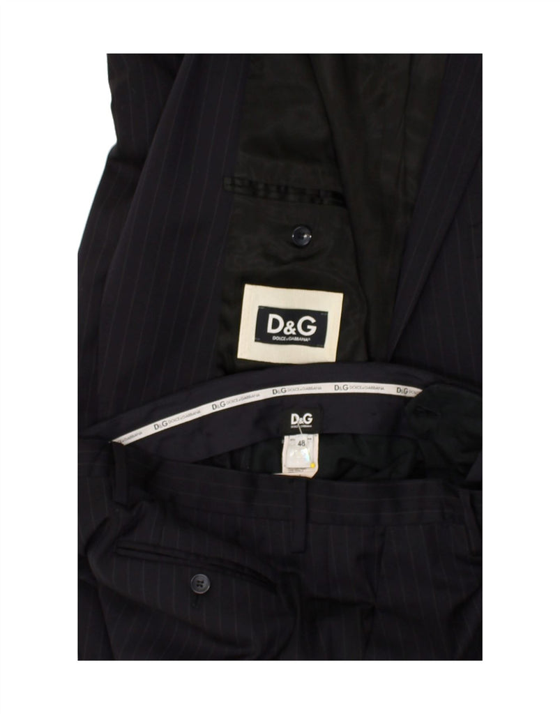 DOLCE & GABBANA Mens 2 Button 2 Piece Suit IT 48 Medium W32 L31  Navy Blue | Vintage Dolce & Gabbana | Thrift | Second-Hand Dolce & Gabbana | Used Clothing | Messina Hembry 