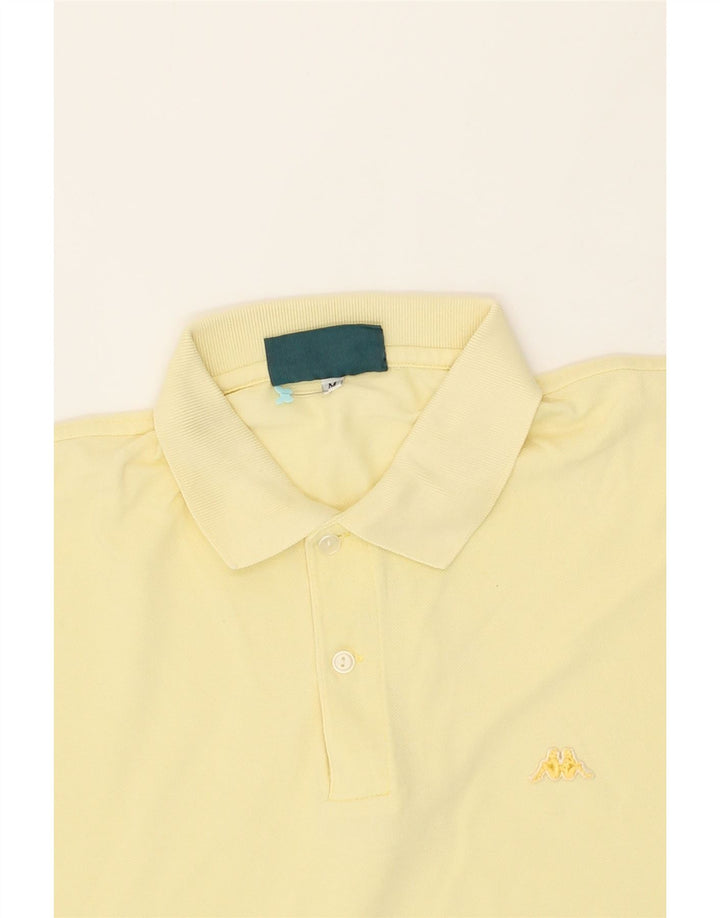 KAPPA Mens Polo Shirt Medium Yellow Vintage Kappa and Second-Hand Kappa from Messina Hembry 