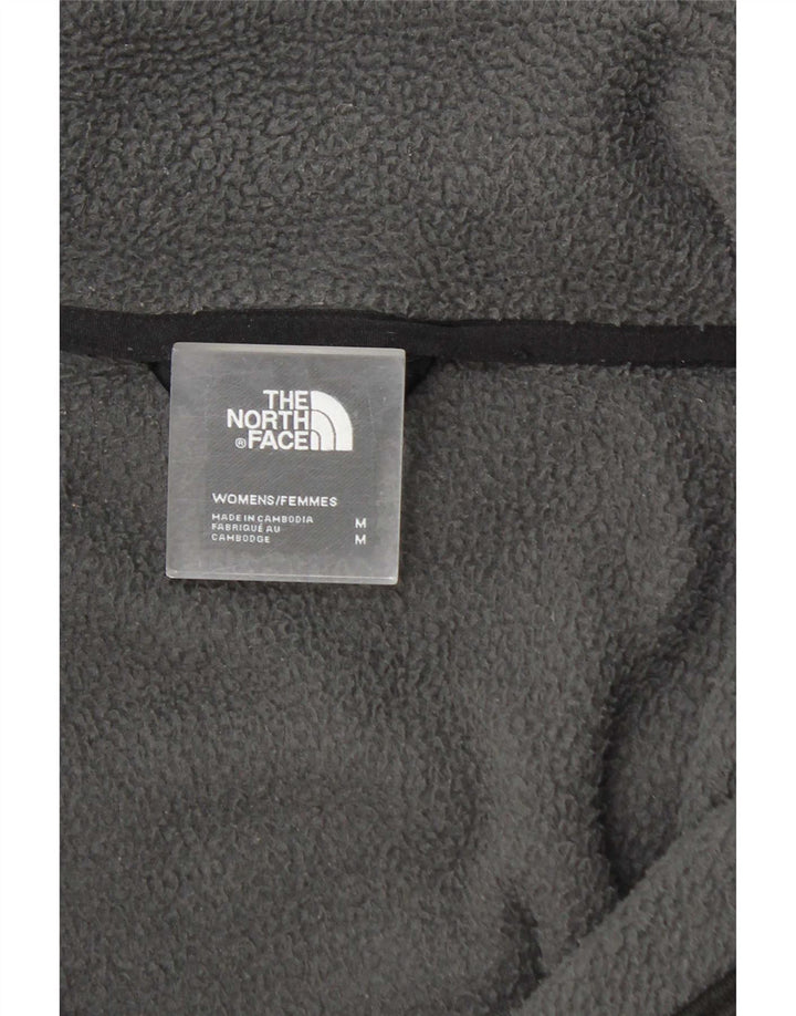The North Face Womens Fleece Jacket UK 14 Medium Grey Colourblock