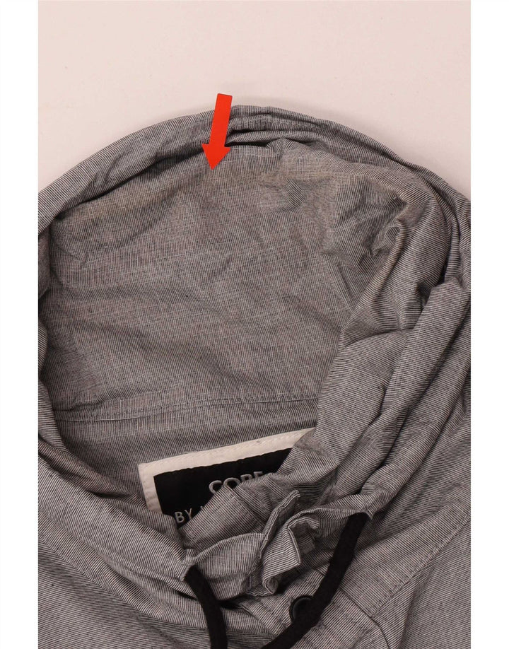 Jack & Jones Mens Roll Neck Shirt Small Grey Cotton