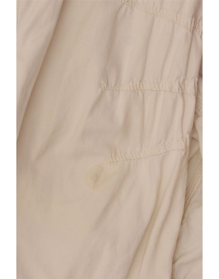Ciao Mens Bomber Jacket IT 48 Medium Off White Cotton