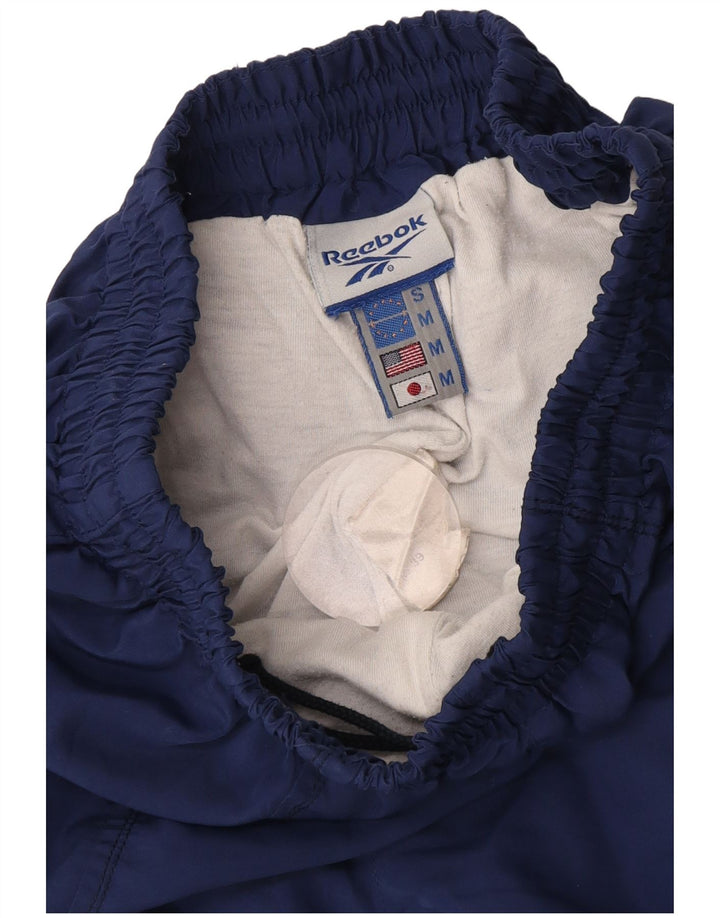 Reebok Womens Tracksuit Trousers UK 12 Medium Navy Blue Polyester