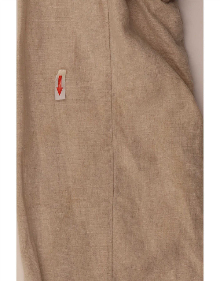 Zara Mens Overcoat UK 40 Large Beige