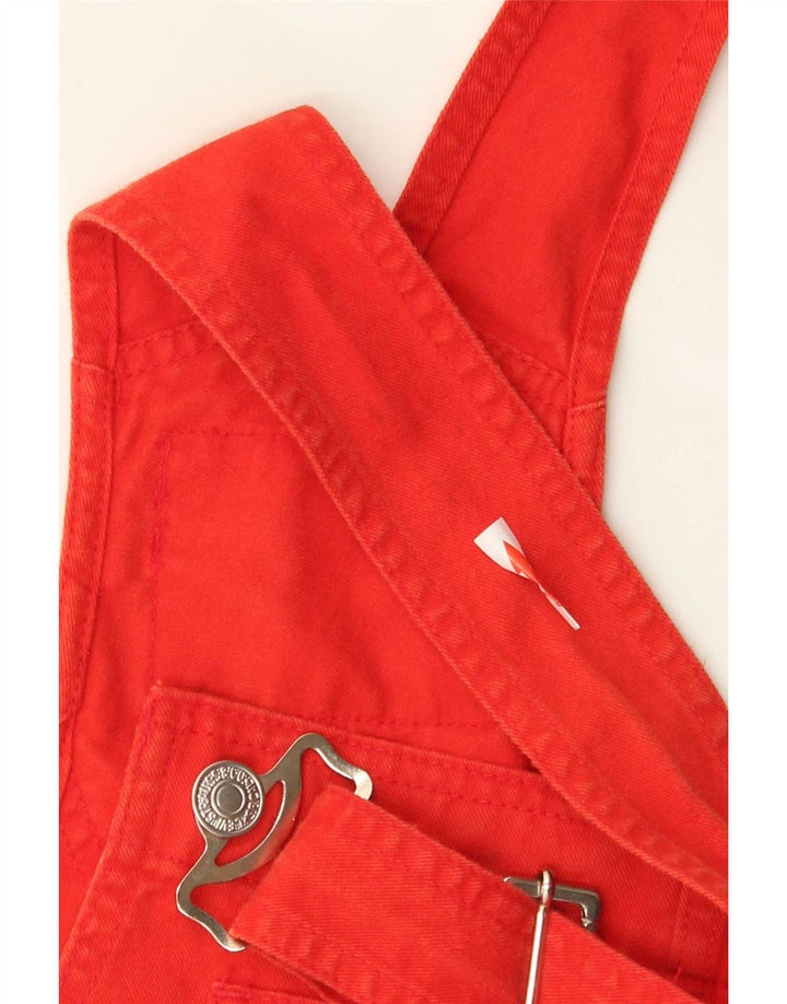 Levi's Womens Dungarees Denim Shorts Large W36 Red Cotton