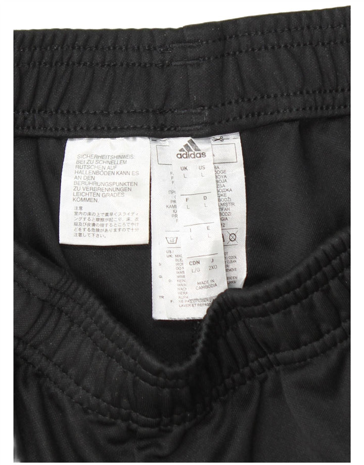 ADIDAS Mens Climalite Tracksuit Trousers Large  Black Polyester