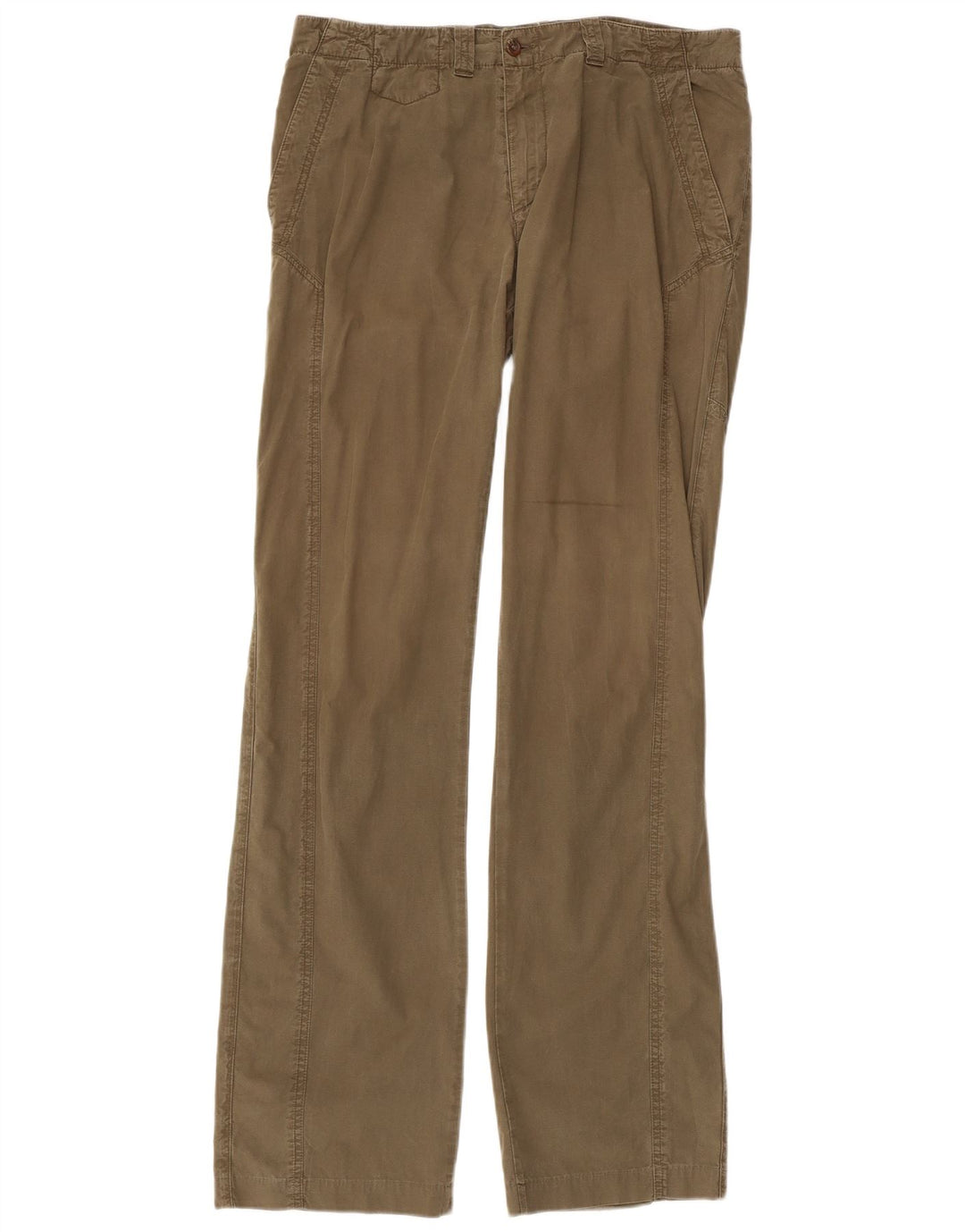 Marlboro Classics Mens Straight Chino Trousers EU 50 Large W34 L34 Khaki