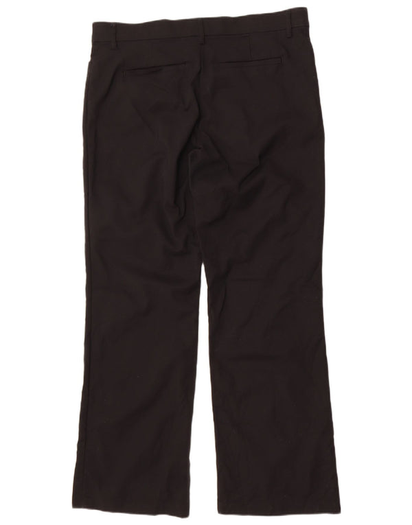 Lee Womens Mid Rise Regular Fit Casual Trousers US 16 2XL W36 L31 Black