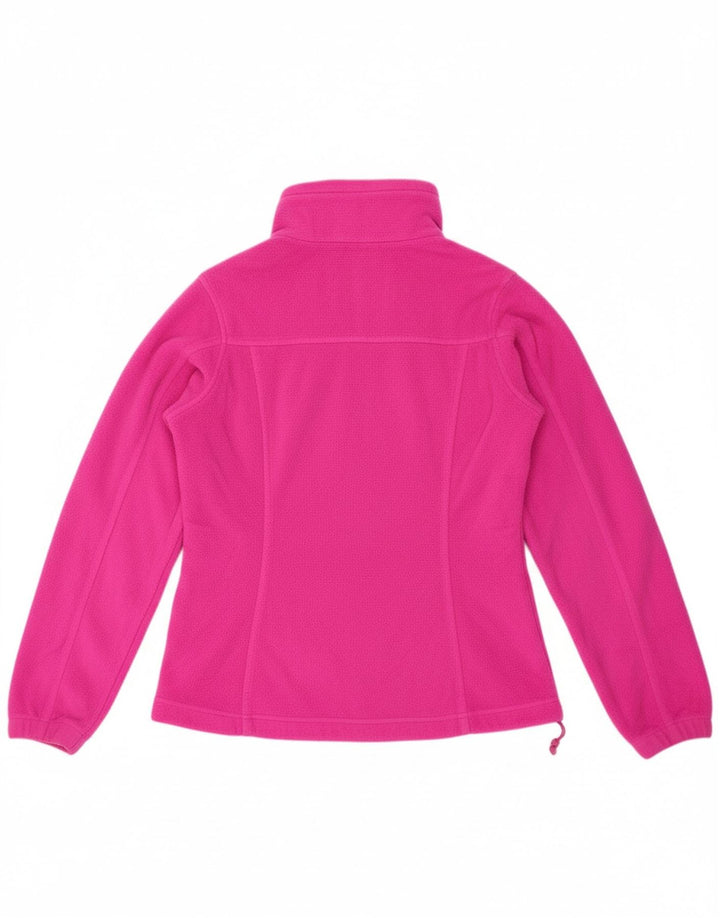 COLUMBIA Womens Fleece Jacket UK 10 Small Pink Polyester