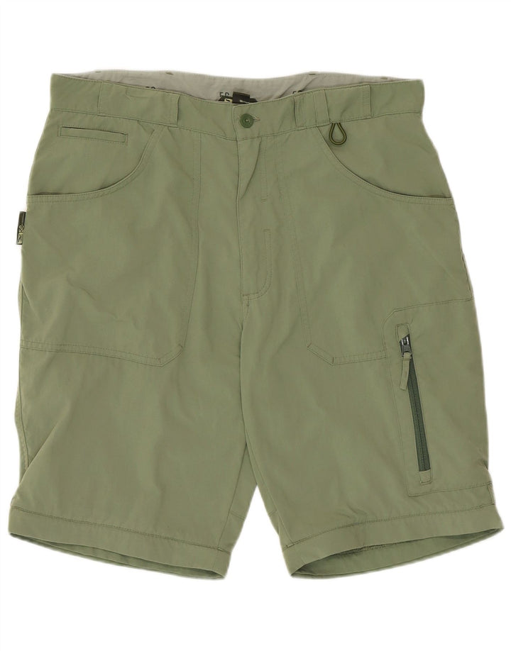 Vintage Mens Cargo Shorts Large W34 Green