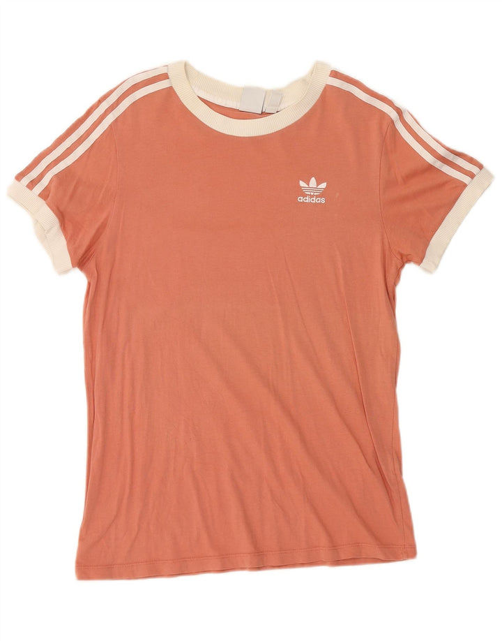 Adidas Womens T-Shirt Top UK 8 Small Pink