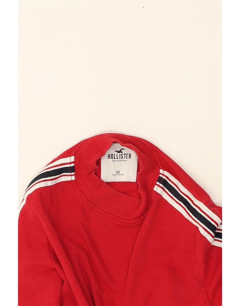 HOLLISTER Womens Sweatshirt Jumper UK 6 XS Red Cotton | Vintage Hollister | Thrift | Second-Hand Hollister | Used Clothing | Messina Hembry 