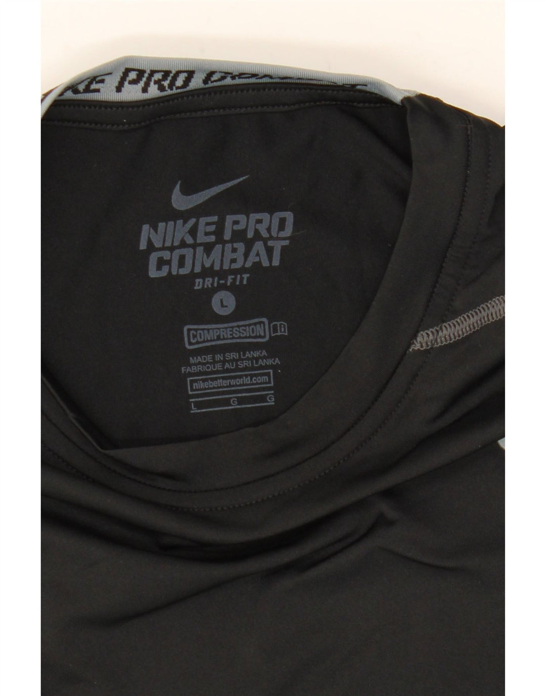 NIKE Mens Dri Fit Graphic T-Shirt Top Large Black