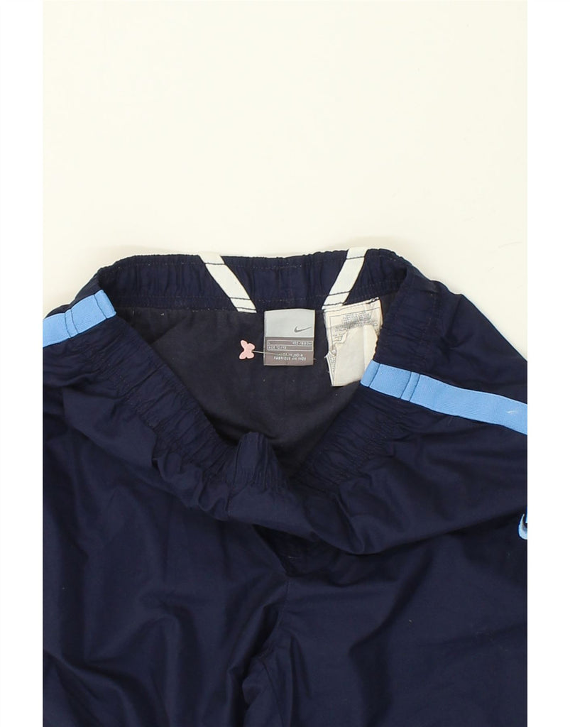 NIKE Boys Graphic Tracksuit Trousers 12-13 Years Large Navy Blue Nylon Vintage Nike and Second-Hand Nike from Messina Hembry 