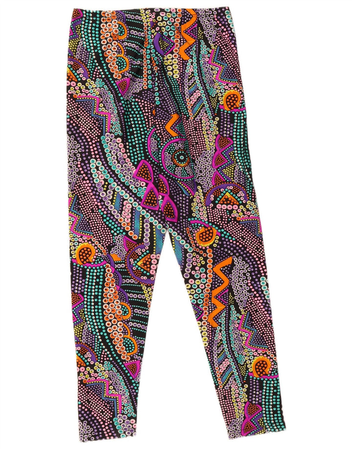 Marcel Clair Womens Crop Leggings EU 44/46 Large Multicoloured Geometric