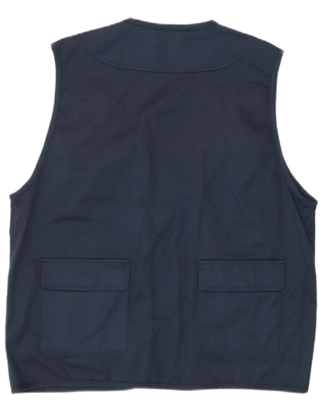 Passport Mens Utility Gilet UK 38 Medium Navy Blue Polyester