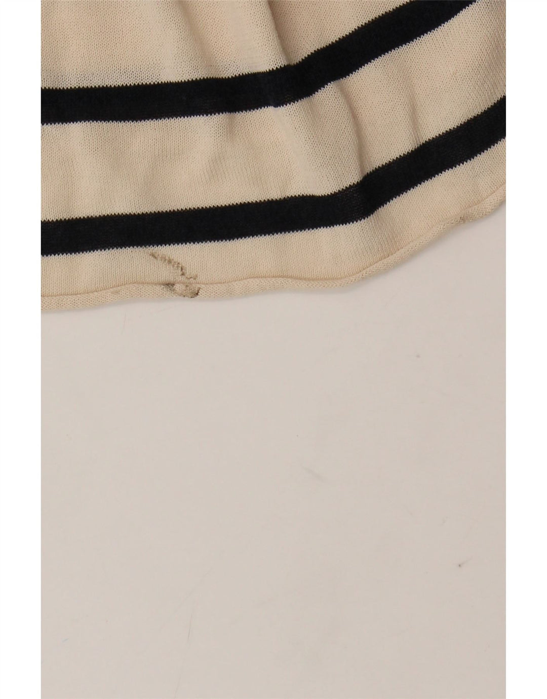 Zara Womens Sundress UK 10 Small Off White Striped Cotton