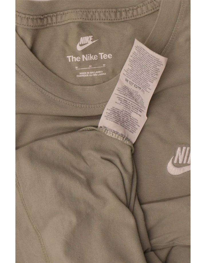 Nike Mens T-Shirt Top Medium Green Cotton