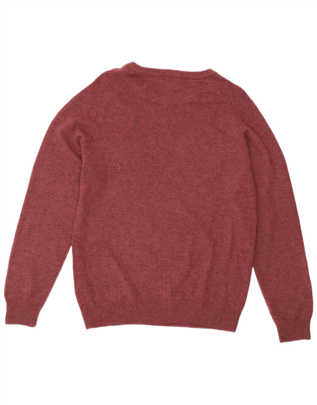Marks & Spencer Mens Boat Neck Jumper Sweater Medium Burgundy Lambswool