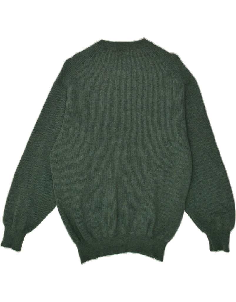 VALENTINO Womens Crew Neck Jumper Sweater Medium Green | Vintage Valentino | Thrift | Second-Hand Valentino | Used Clothing | Messina Hembry 