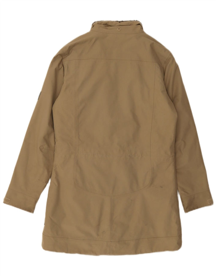 JACK WOLFSKIN Womens Oversized Windbreaker Coat UK 10 Small  Khaki