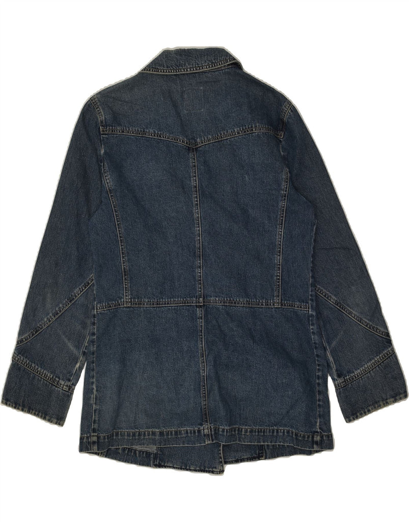 ESPRIT Womens Denim Jacket UK 16 Large Navy Blue Cotton | Vintage Esprit | Thrift | Second-Hand Esprit | Used Clothing | Messina Hembry 