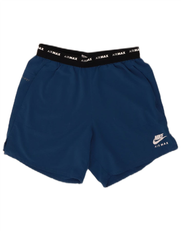 Nike Mens Air Max Graphic Sport Shorts Small  Blue Colourblock Polyester