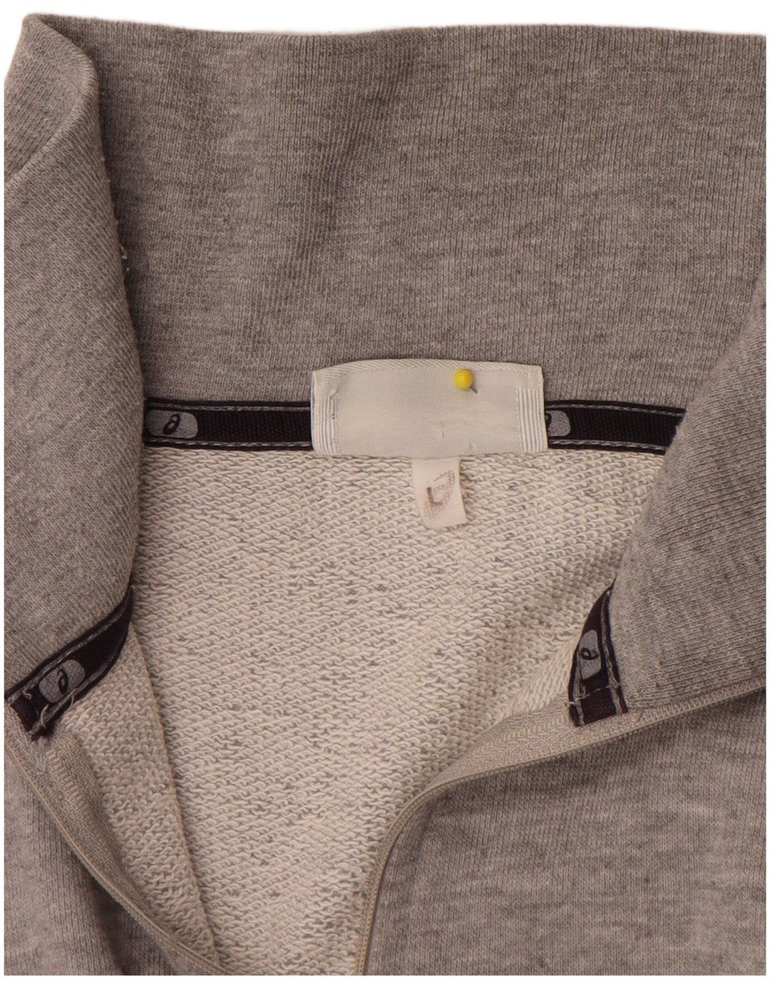 Asics Mens Zip Neck Sweatshirt Jumper Large Grey