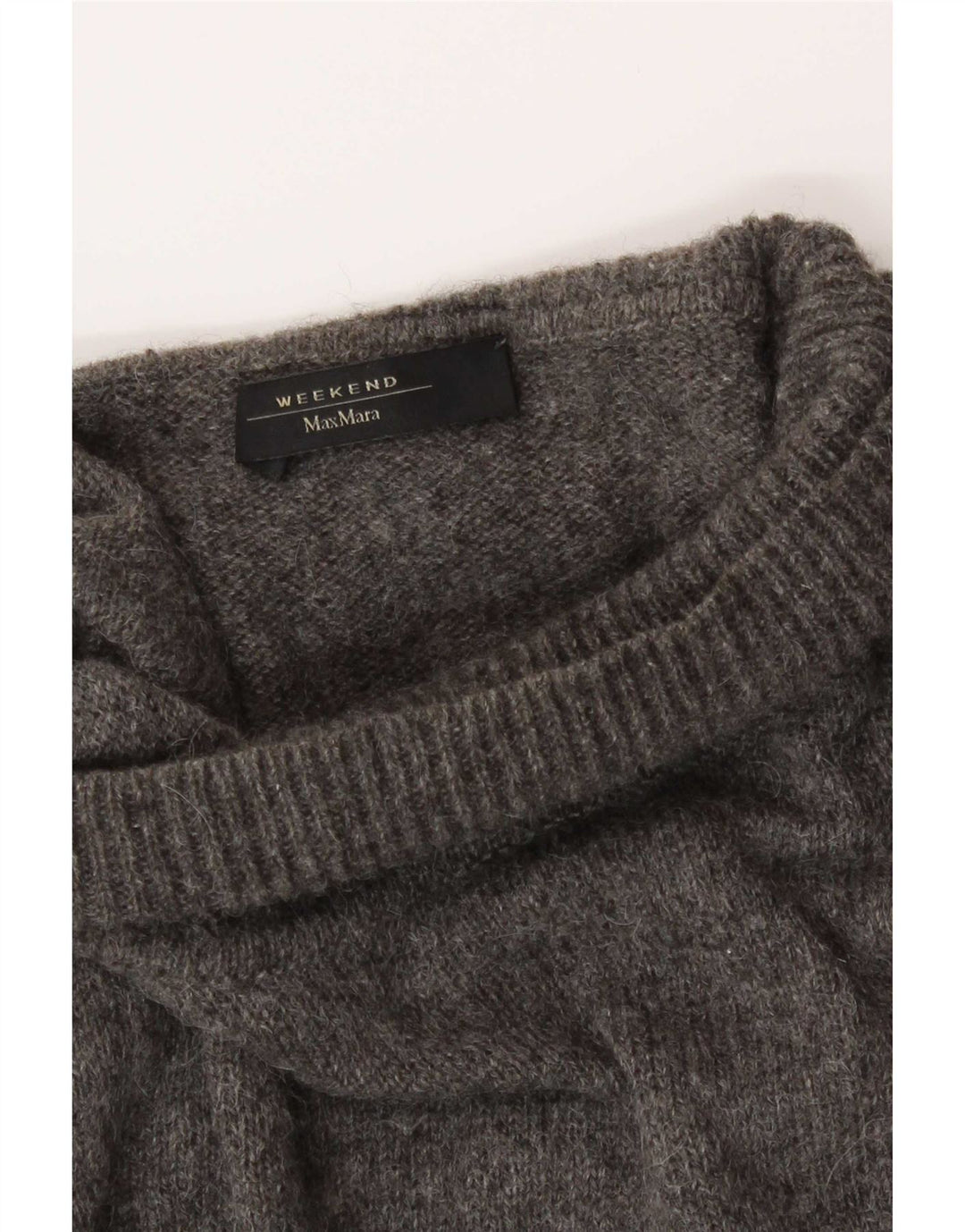 Max Mara Womens Weekend Roll Neck Jumper Sweater UK 18 XL Grey Alpaca Wool