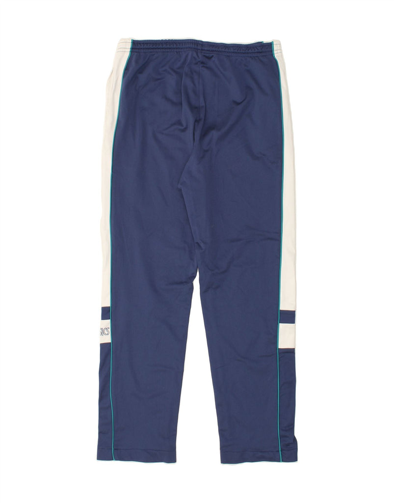 ASICS Mens Graphic Tracksuit Trousers Large Blue Colourblock Vintage Asics and Second-Hand Asics from Messina Hembry 