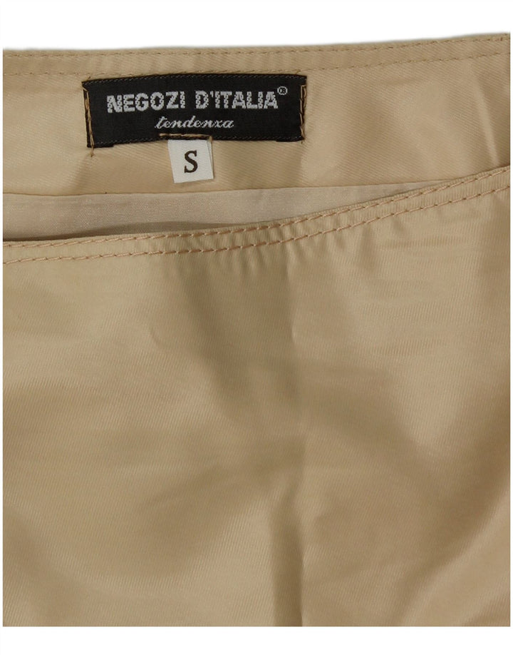 Vintage Womens Pencil Skirt Small W28 Beige