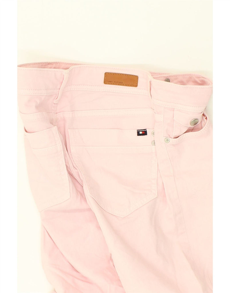 TOMMY HILFIGER Womens Milan Slim Fit Denim Shorts W28 Medium Pink Cotton | Vintage Tommy Hilfiger | Thrift | Second-Hand Tommy Hilfiger | Used Clothing | Messina Hembry 