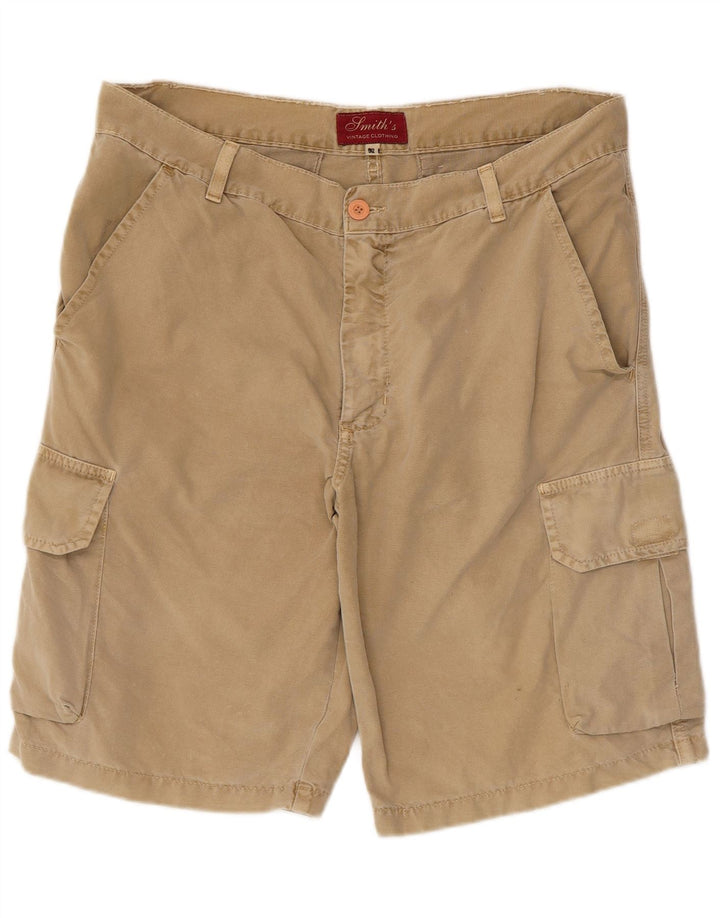 Vintage Mens Cargo Shorts IT 52 XL W36  Beige Cotton