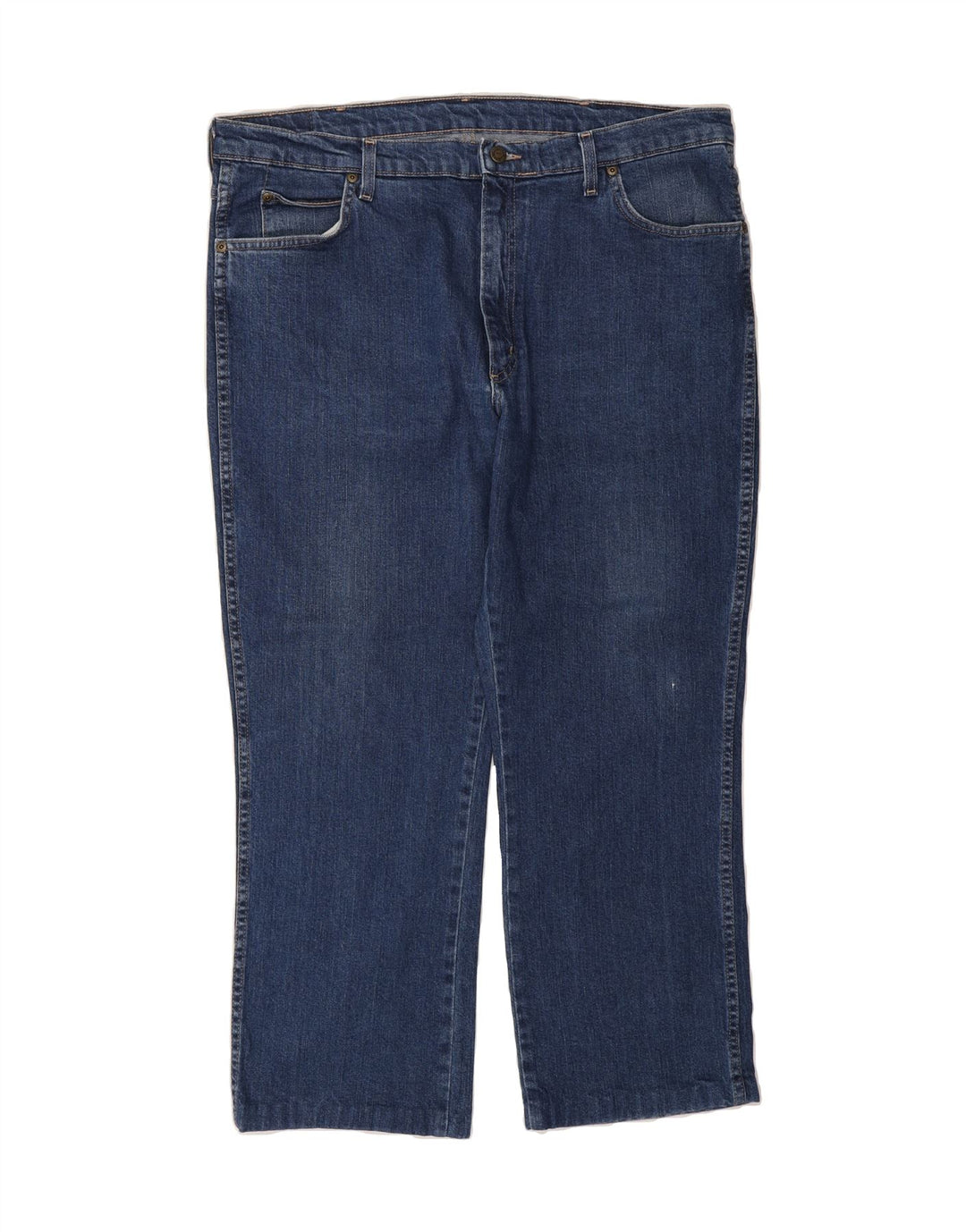 WRANGLER Mens Regular Fit Cropped Jeans W40 L27 Blue Cotton Vintage Wrangler and Second-Hand Wrangler from Messina Hembry 